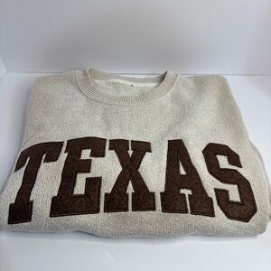 New York popular crewneck Texas  logo shirt. Ye haw